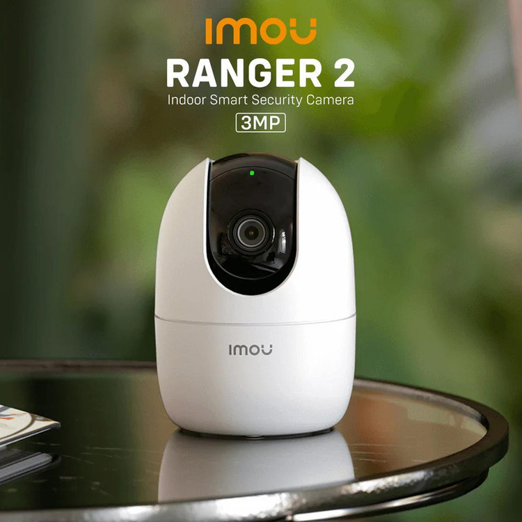 دوربین مداربسته تحت شبکه آیمو مدل RANGER2 با کیفیت 5 مگاپیکسل، تشخیص صدای گریه نوزاد و شکستن شیشه، اتصال بیسیم و باسیم، مناسب فضای بسته و نصب رومیزی