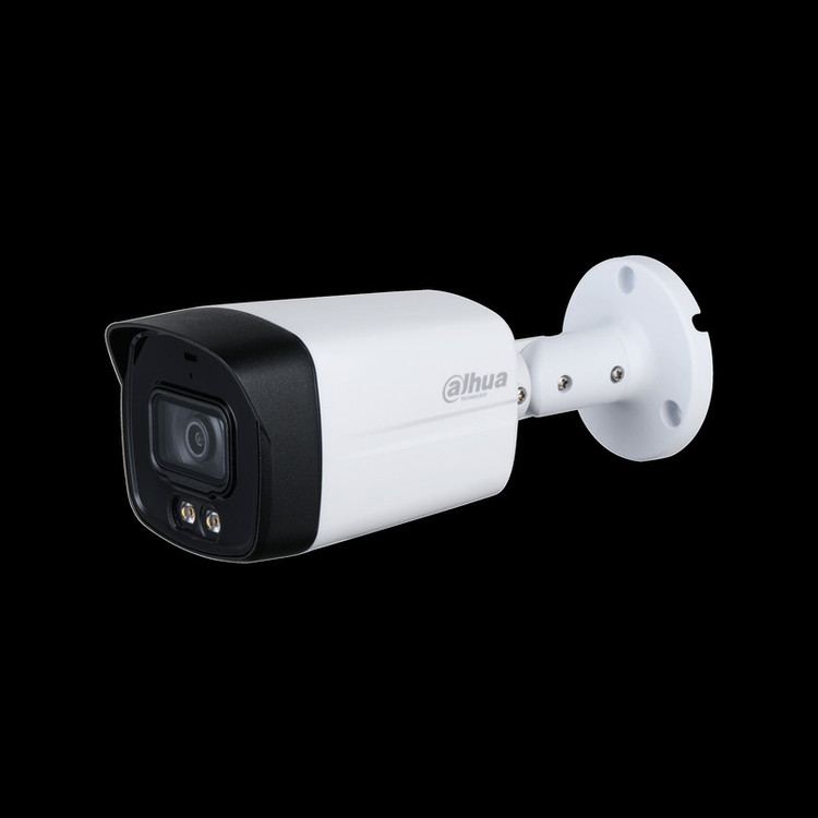 دوربین مداربسته آنالوگ بولت داهوا مدل HAC-HFW1509TLMP-A-LED با حسگر 1/2.8 اینچی CMOS، رزولوشن 5 مگاپیکسل، دید در شب رنگی تا 40 متر، زاویه دید 102 درجه، قابلیت ضبط صدا، بزرگنمایی دیجیتال و استاندارد ضدآب IP67