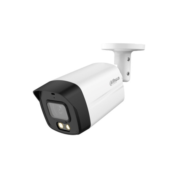 دوربین مداربسته آنالوگ بولت داهوا مدل DH-HAC-HFW1509TLMP-A-LED با رزولوشن 5 مگاپیکسل، دید در شب رنگی 40 متر و قابلیت ضبط صدا