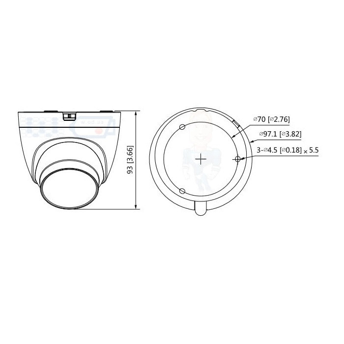 دوربین مداربسته آنالوگ داهوا مدل HDW 1200TRQP