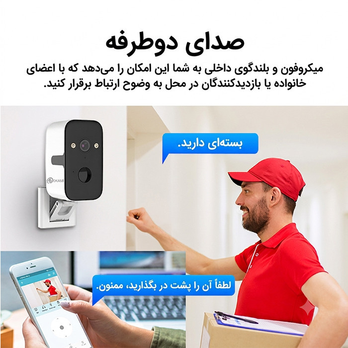 دوربین مداربسته تحت شبکه اوکم مدل T6